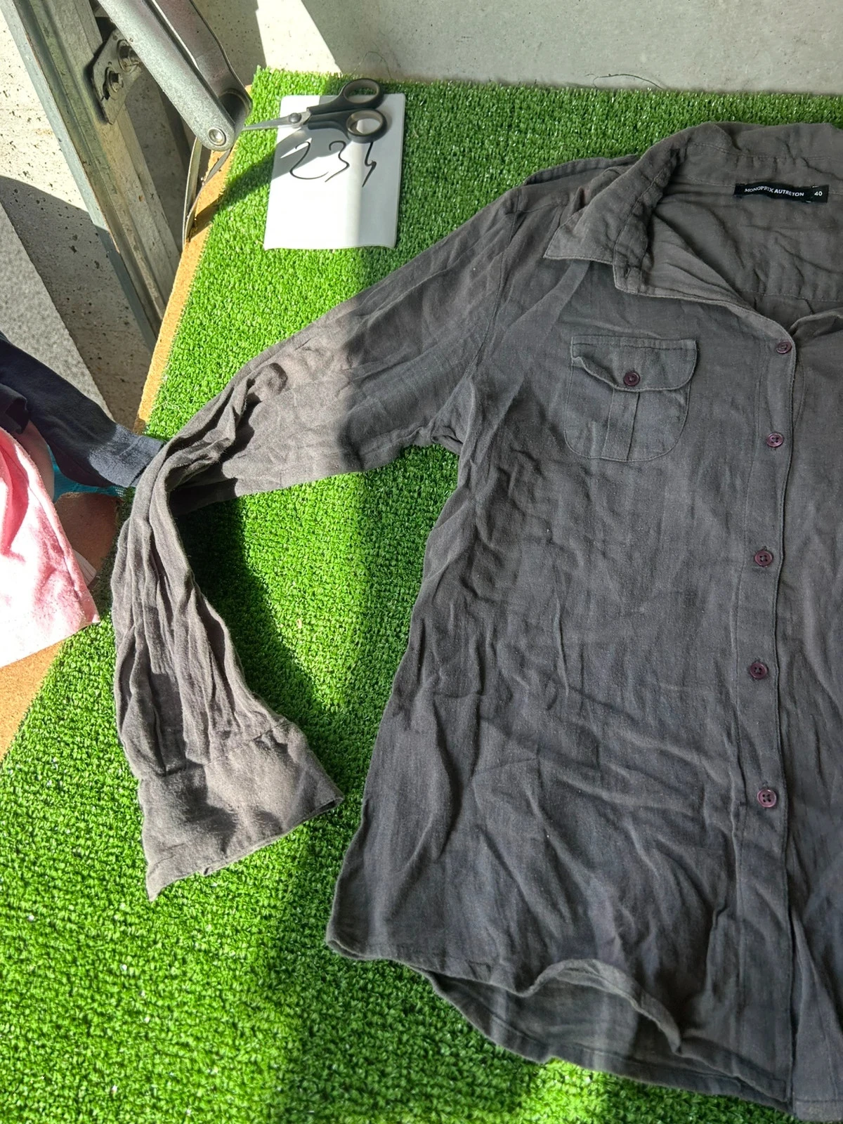 Camisa lisa negra Monoprix autreton – photo 4